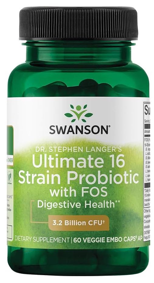 Swanson Ultimate 16 Strain Probiotic with FOS