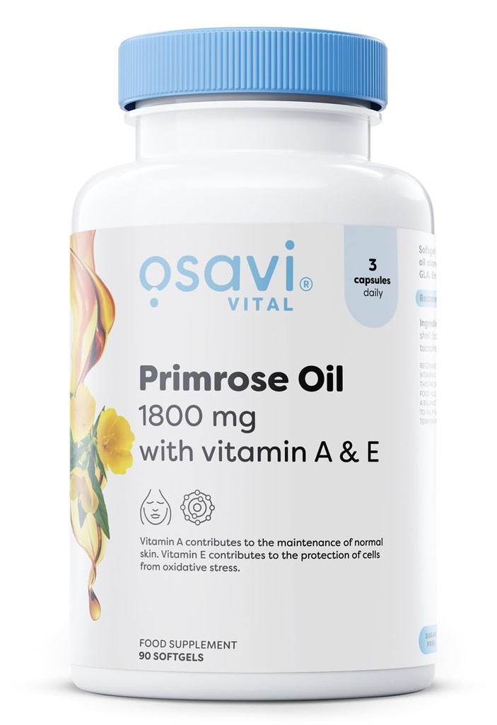 Osavi Primrose Oil with Vitamin A & E 1800mg