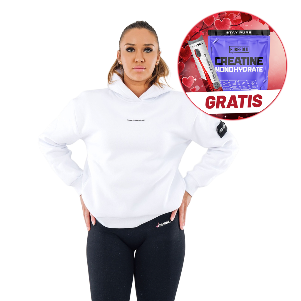 VALENTINOVO: Withmeans Hoodie + Creatine, 300g + VBO Prestige četkica za zube