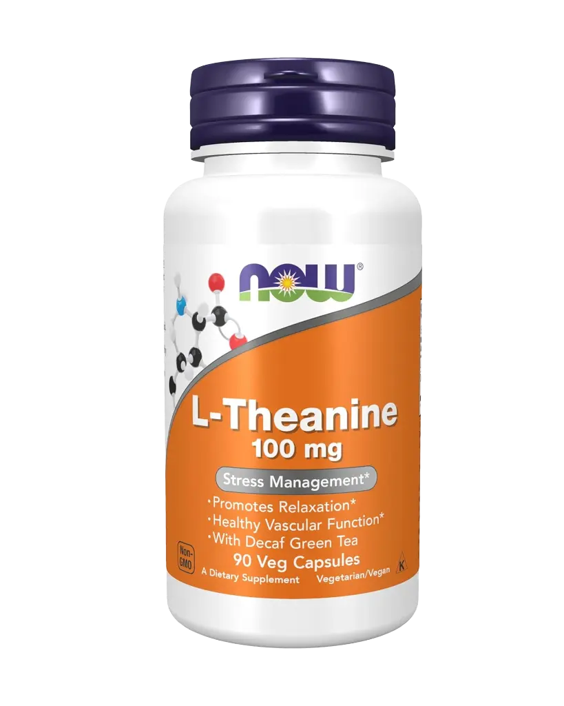 NOW L-Theanine with Decaf Green Tea