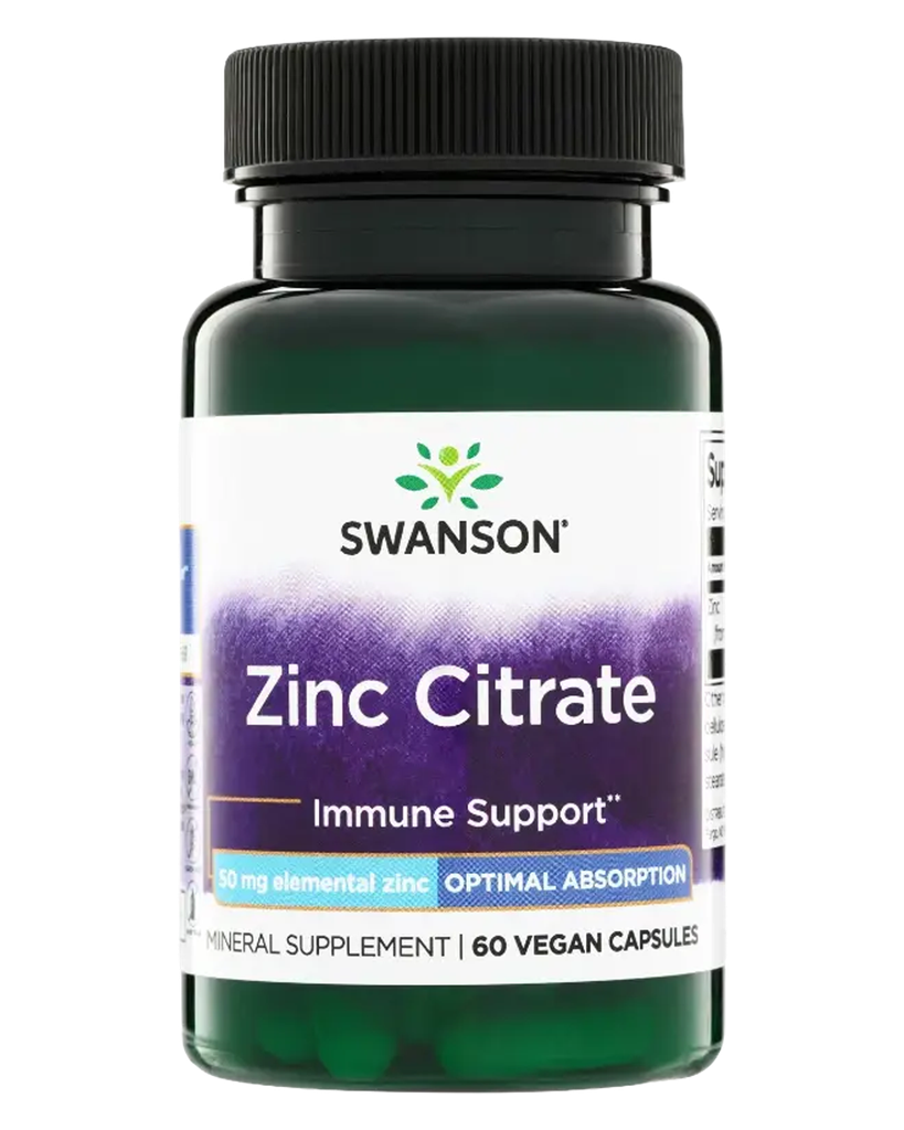 Swanson Zinc Citrate, 50mg