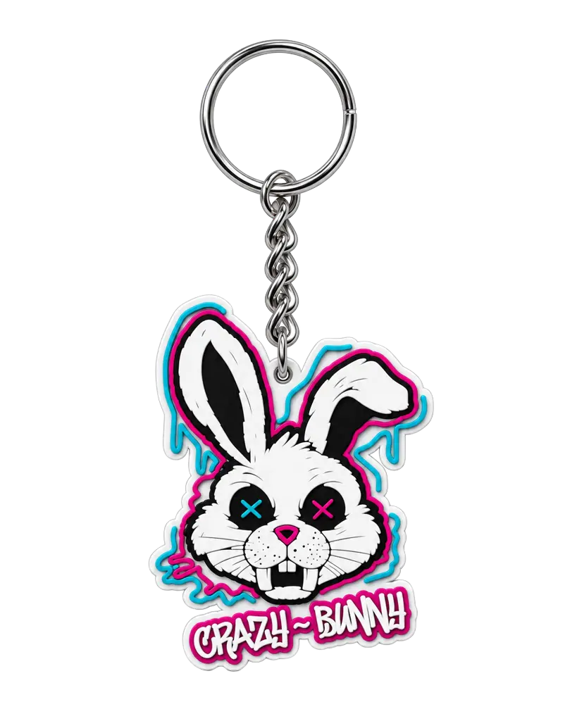 Obesek za ključe Crazy Bunny