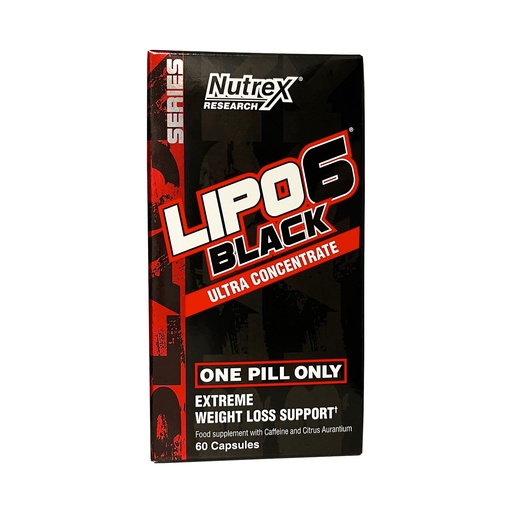 NUTREX LIPO-6 BLACK ULTRA CONCENTRATE (FAT-LOSS SUPPORT), 60 kapsul