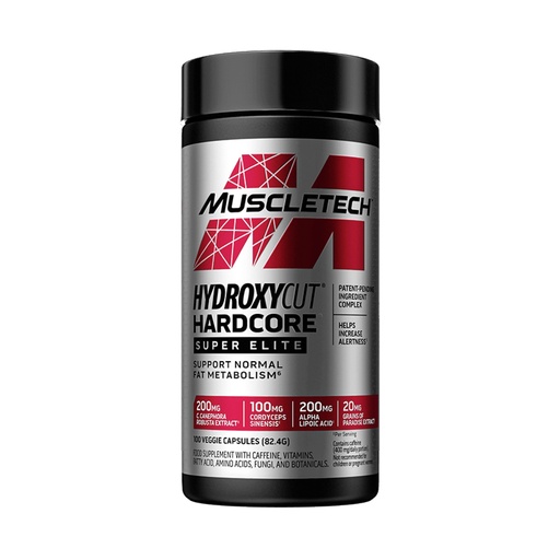 MuscleTech Hydroxycut Hardcore Super Elite, 100 veg. kapsul