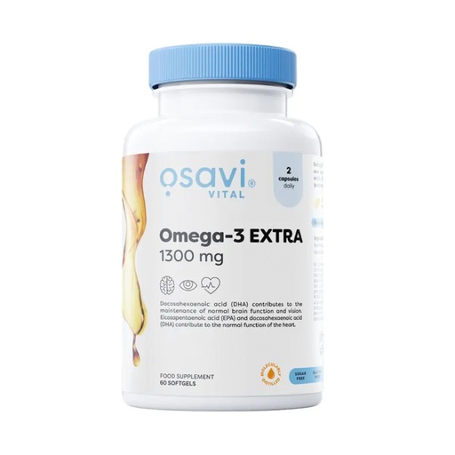 Osavi Omega-3 Fish Oil Molecularly Distilled , 1000mg