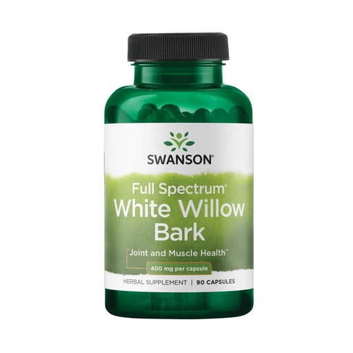 Swanson Full Spectrum White Willow Bark, 400mg