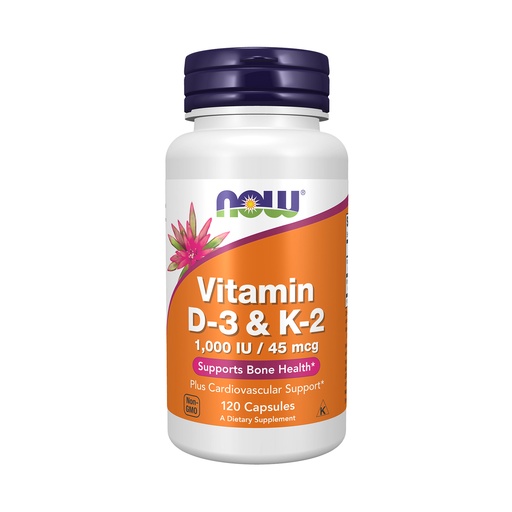 NOW Vitamin D-3 & K-2