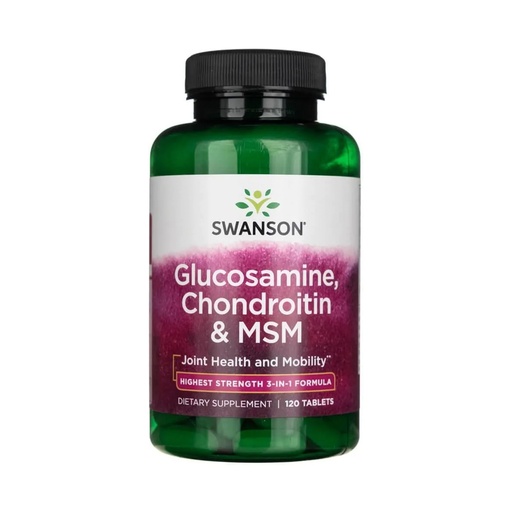 Swanson Glucosamine, Chondroitin & MSM, 750mg
