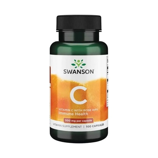 Swanson Vitamin C with Rose Hips Extract 500mg